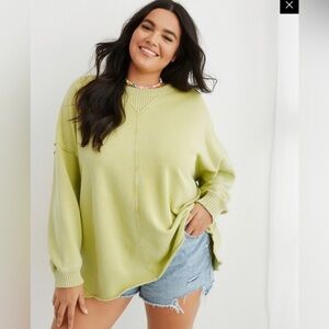 AERIE Oversized DOWN-TO-EARTH EVERYDAY SWEATSHIRT size Small